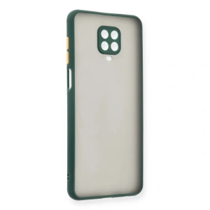 Xiaomi Redmi Note 9 Pro Kılıf Montreal Silikon Kapak - Yeşil