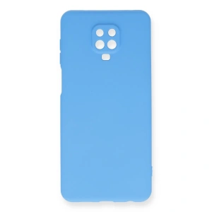 Xiaomi Redmi Note 9 Pro Kılıf Nano İçi Kadife Silikon - Mavi