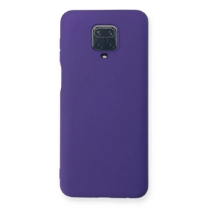 Xiaomi Redmi Note 9 Pro Kılıf Nano İçi Kadife Silikon - Mor