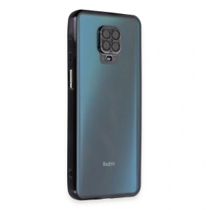 Xiaomi Redmi Note 9 Pro Kılıf Razer Lensli Silikon - Siyah