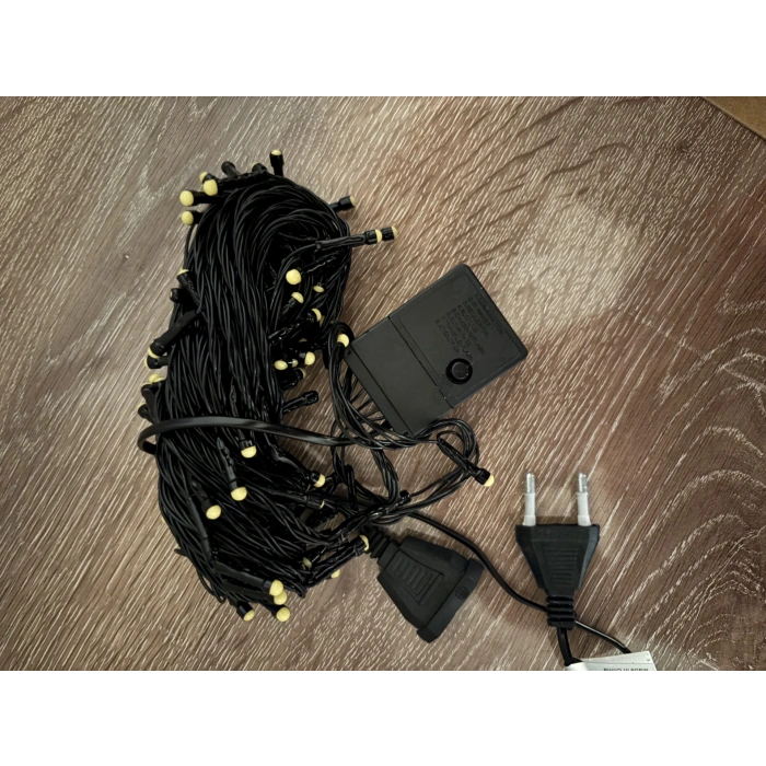 10m 100 Led Damla Uçlu Gün Işığı Siyah Kablo Mz-17-3