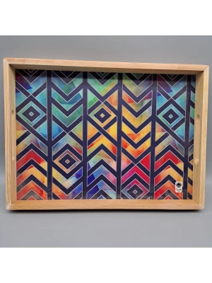 AHŞAP KENARLI TEPSİ