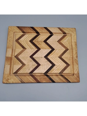 ENDGRAIN DİŞBUDAK CEVİZ SUNUM TAHTASI