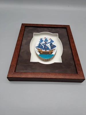 KALYON, DİŞBUDAK AĞACI ÜZERİNE AKRİLİK KULLANILARAK ELDE BOYAMA