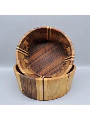 CEVİZ AĞACI KASE İKİLİ