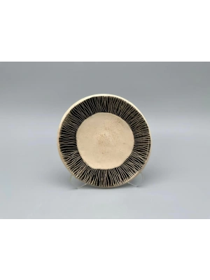 EL YAPIMI SERAMİK DESENLİ TABAK