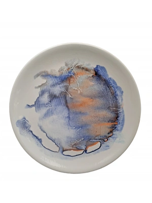 SERAMİK MAVİ TABAK BÜYÜK