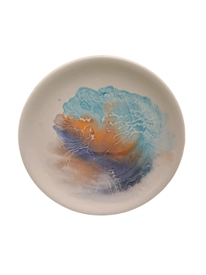 SERAMİK MAVİ TABAK KÜÇÜK