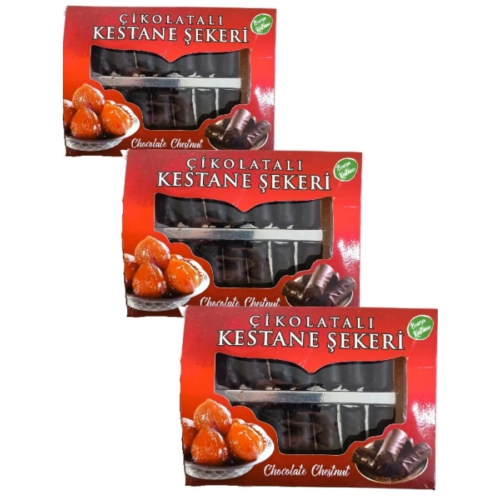 Çikolatalı Kestane Şekeri 250 Gr 3 Adet