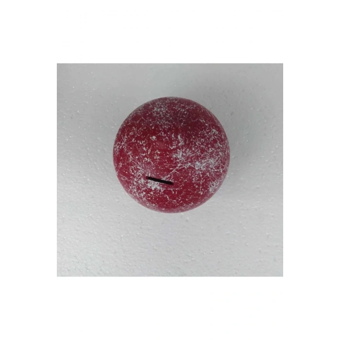 Kırmızı Çömlek Dekoratif Desenli Testi Kumbara 20 Cm 1 Adet