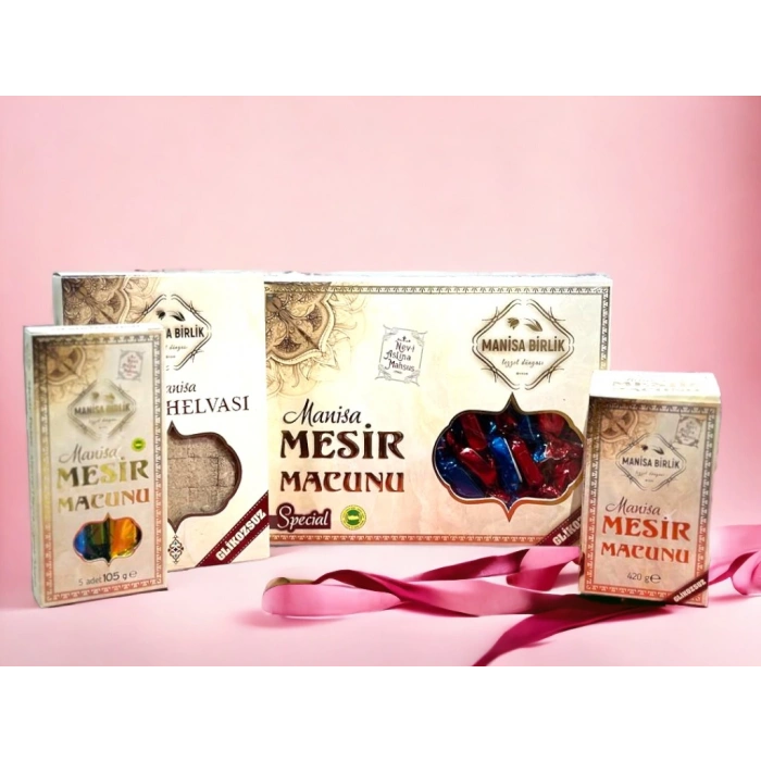 Manisa Birlik Mesir Macunu Hediyelik Paket 4 Çeşit