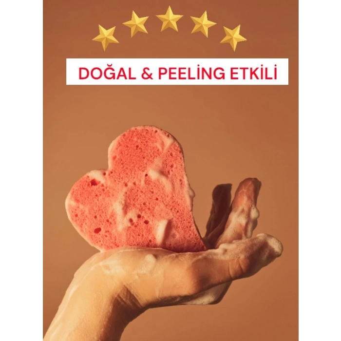 Süngerli Doğal Sabun Çilek 120 Gr 1 adet