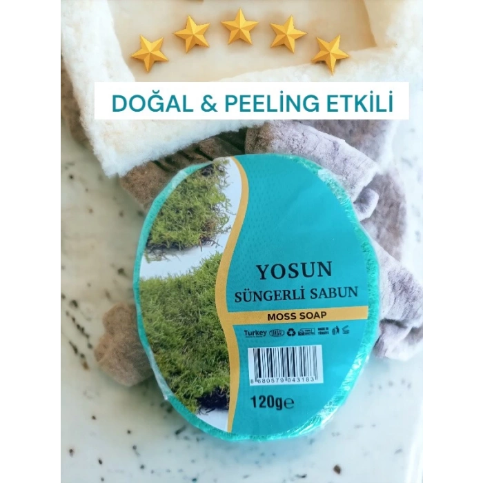 Süngerli Doğal Sabun Yosun 120 Gr 1 adet