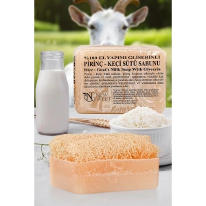 Kabak Lifli Keçi Sütlü Pirinçli Sabun 120 Gr 1 adet