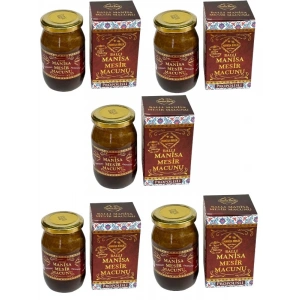 MANİSA ATOM MESİR MACUNU 5 Lİ SET (5 Kavanoz)