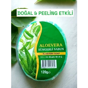 Süngerli Doğal Sabun Aloe Vera 120 Gr 1 adet