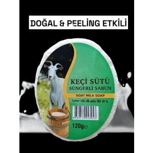 Süngerli Doğal Sabun Keçi Sütlü 120 Gr 1 adet