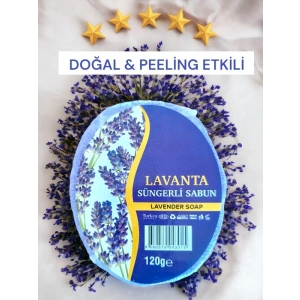 Süngerli Doğal Sabun Lavanta 120 Gr 1 adet