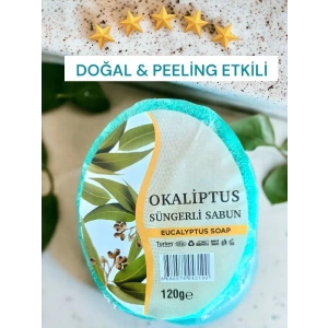 Süngerli Doğal Sabun Okaliptüs 120 Gr 1 adet