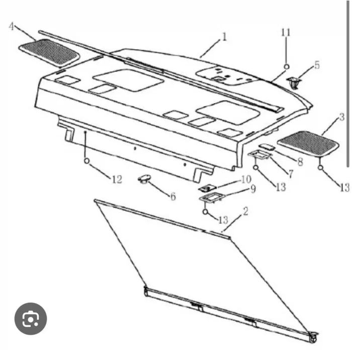 GEELY EMGRAND ARKA PERDE