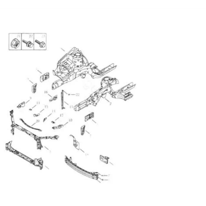 GEELY FC ÖN PANEL ALT KİRİŞİ