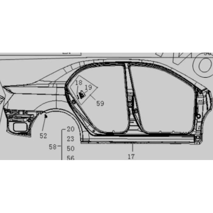 GEELY FC SAĞ ARKA CAMURLUK VE PANEL KOMP