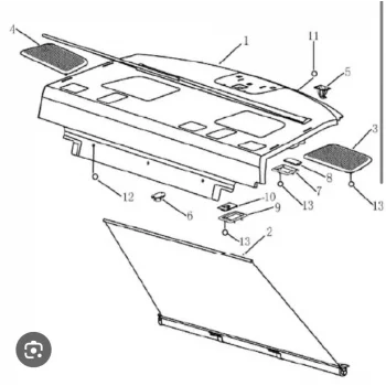 GEELY EMGRAND ARKA PERDE