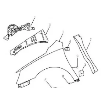 GEELY EMGRAND TÜFEK SACI ÖN SOL