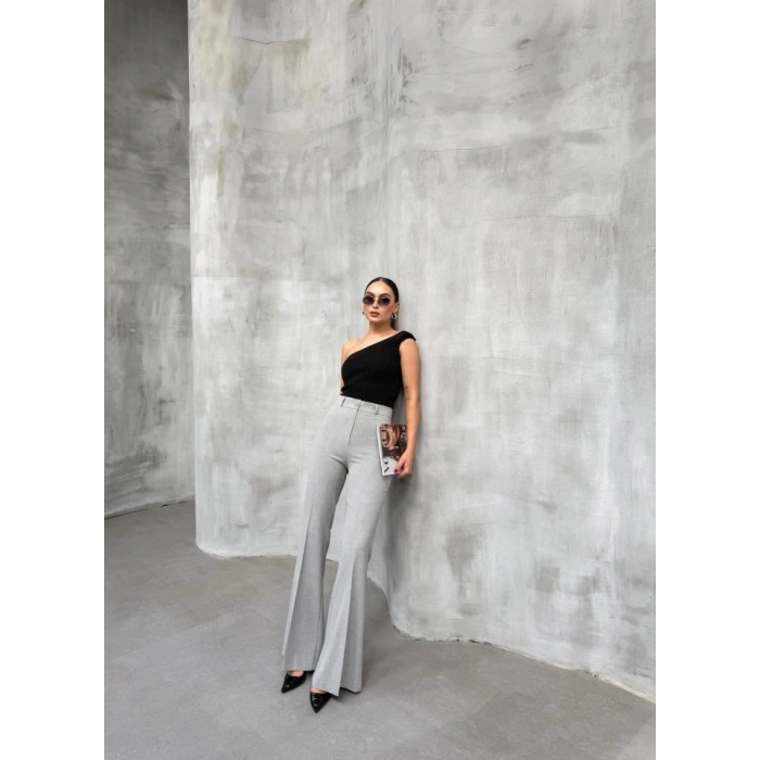 230 Gr Poly Viscose Full Lycra İspanyol Paça Pantolon