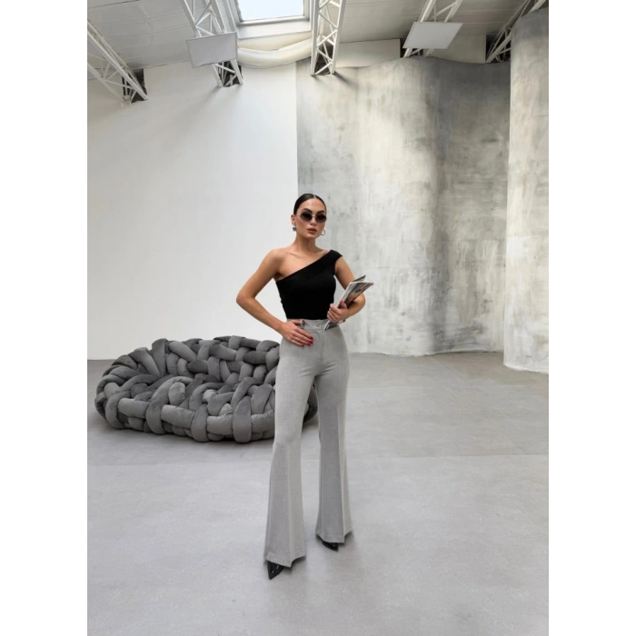 230 Gr Poly Viscose Full Lycra İspanyol Paça Pantolon