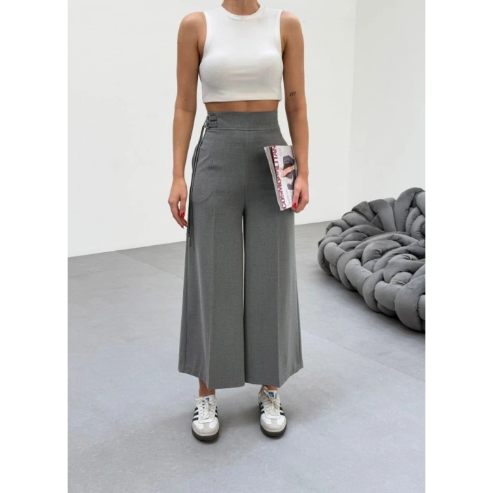 230 Gr Poly Viscose Full Lycra Metal Toka Aksesuarli Pantolon