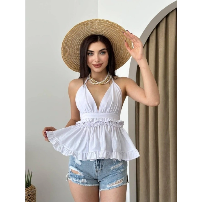 Agnes Sırt Detay Bluz