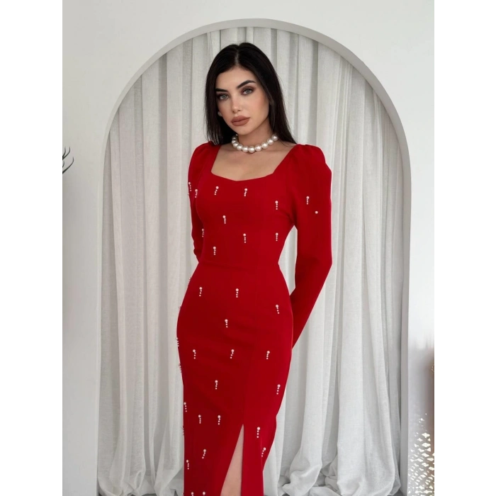 Akit İnci Detaylı Elbise