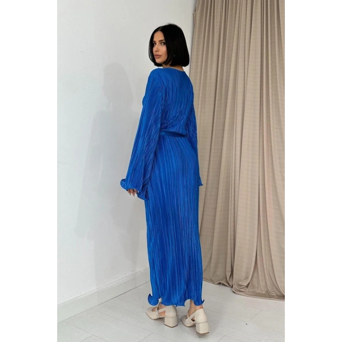 aks İspanyol Kol Piliseli Elbise