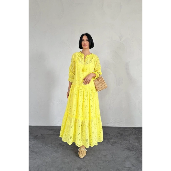 arı Dantelli New Elbise