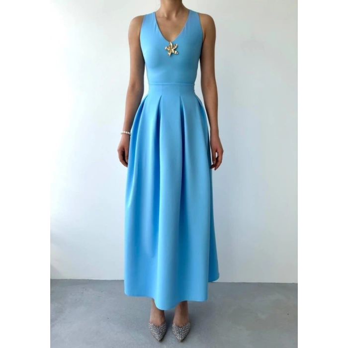 ate Yıldız Detaylı Elbise