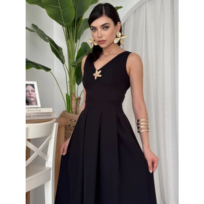 ate Yıldız Detaylı Elbise