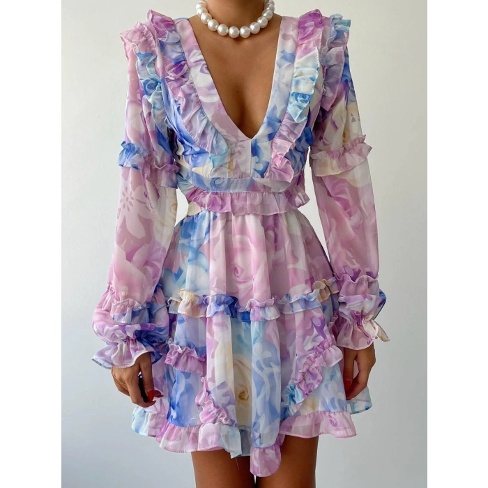 Avellino ırt Dekolteli Elbise