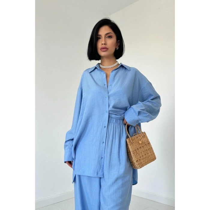 avi Alice Gömlek Ve Bol Kesim Pantolon Takım