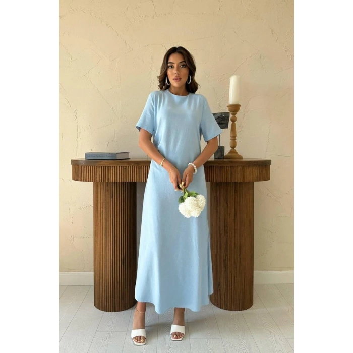 Bebe avi Pileli Bisiklet Yaka Elbise