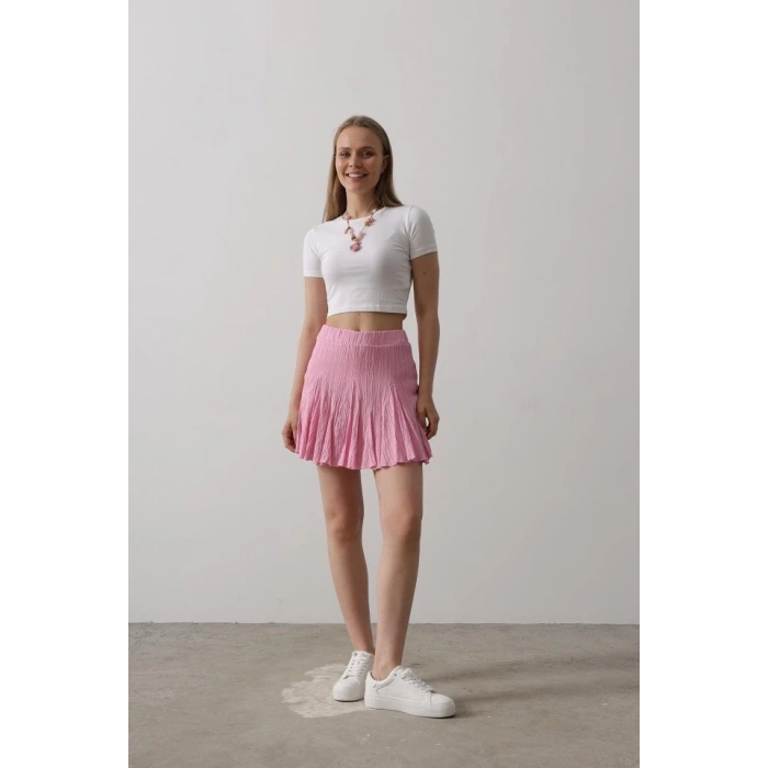 Beli astikli ini Etek  Pembe