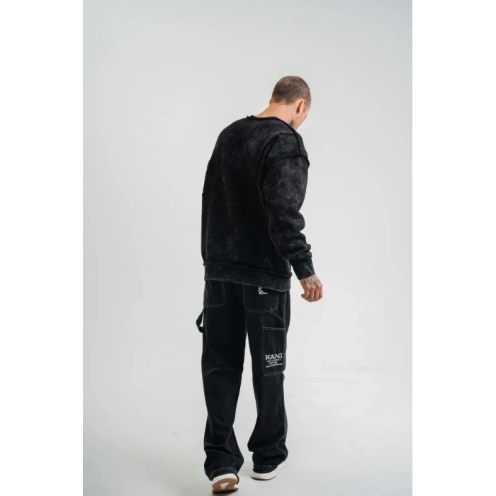 Bisiklet Yaka Yıkamalı Asimetrik Kesim weathirt  iyah