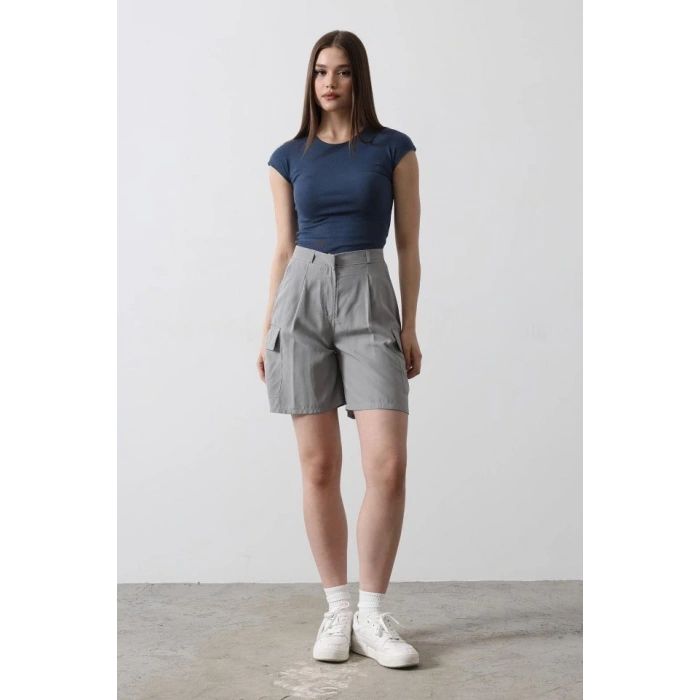 Cargo Cepli Şort  Gri