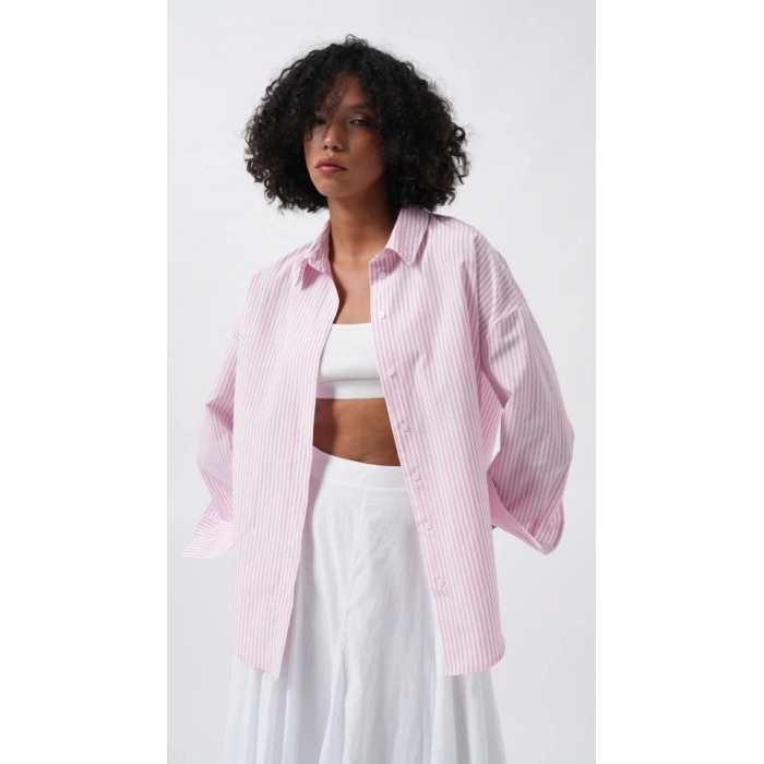 Çizgili Basic Gömlek