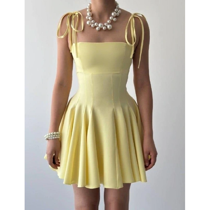 Clara Askılı ini Elbise