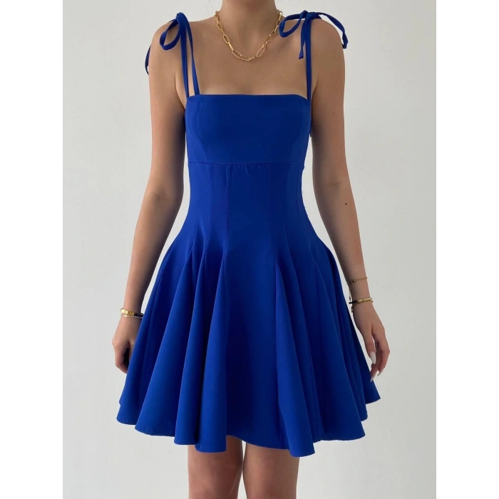 Clara Askılı Mini Elbise