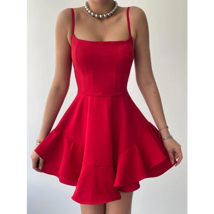 Common İp Askılı Elbise