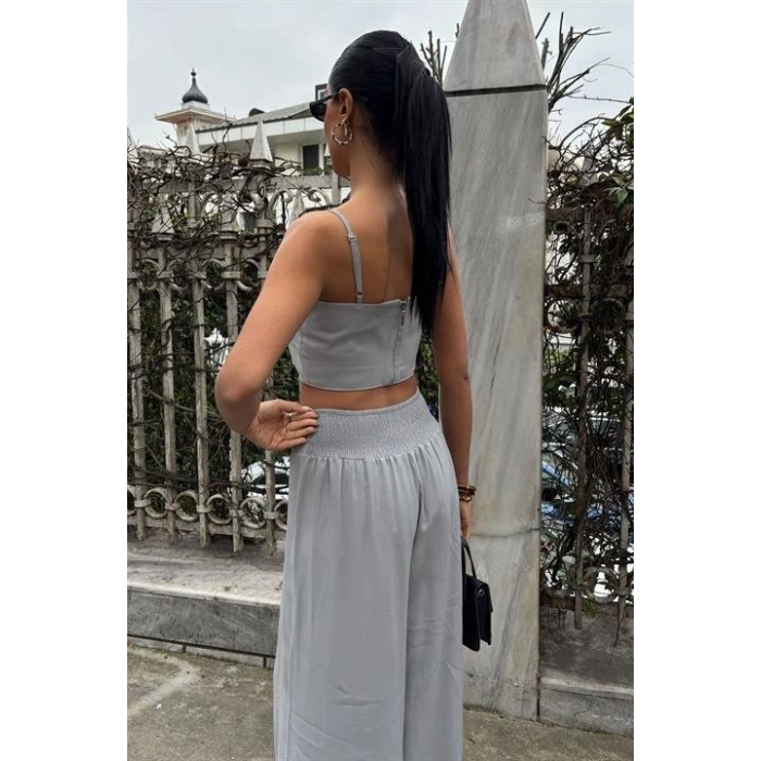 Crop Plazzo Pantolon Takım 1015508