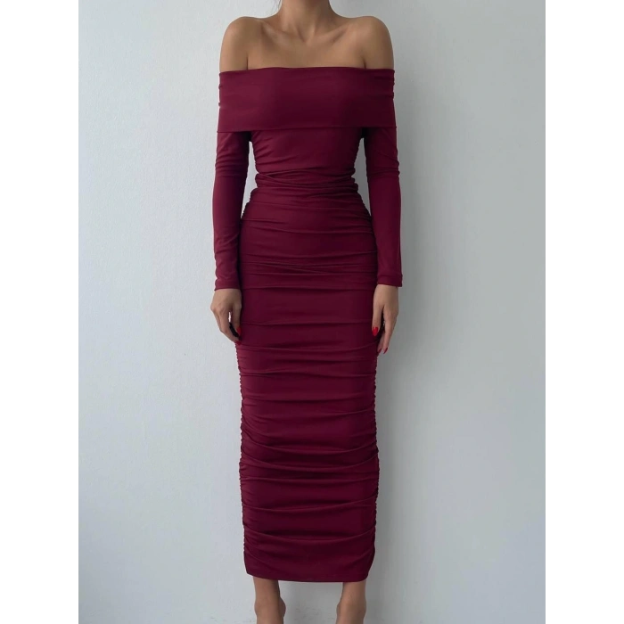 Dakota Drapeli Elbise