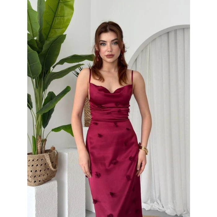 Dora Çiçek Detaylı Elbise